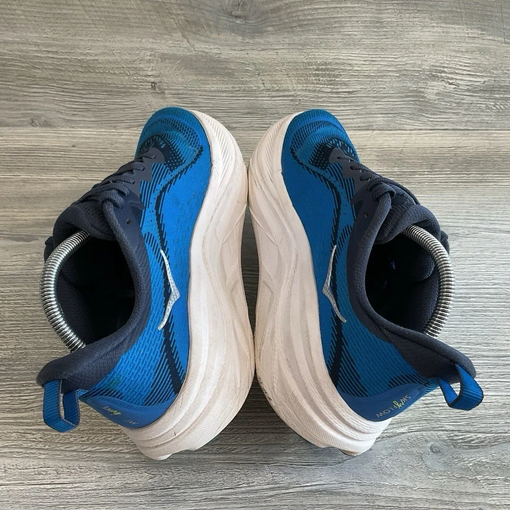 HOKA Skyflow Men's Size 9D Varsity Navy Electric Cobalt Blue Shoes 1155111-VVY